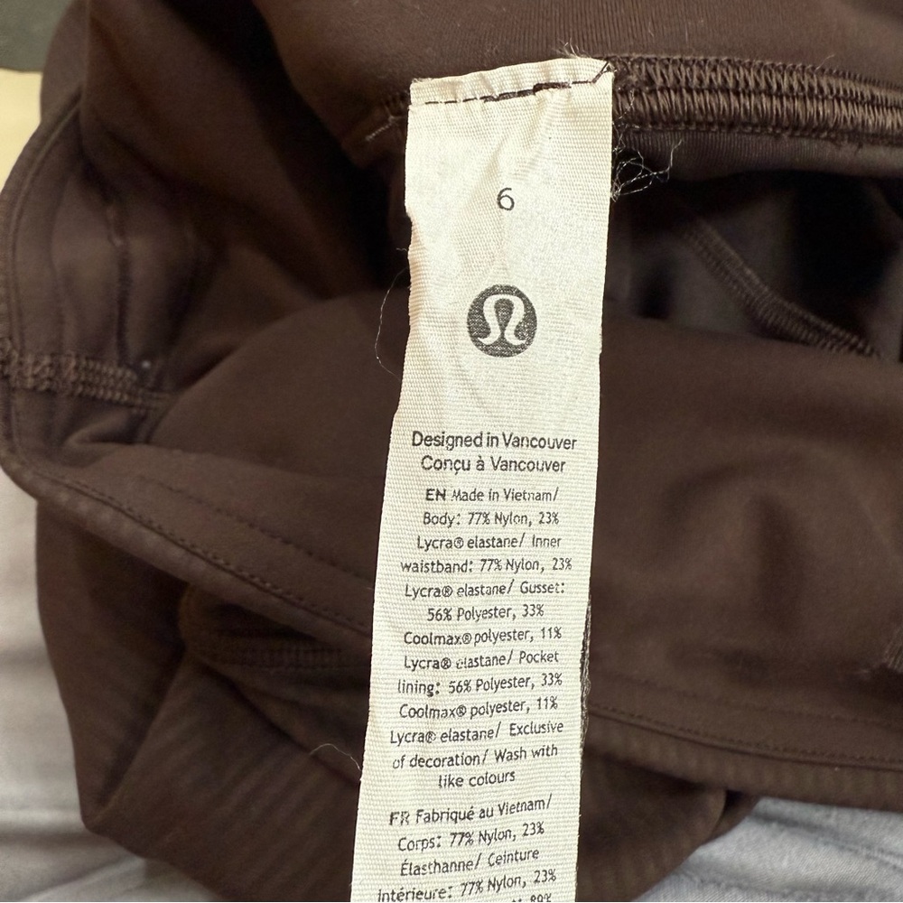 Lululemon Wunder Train Ribbed High Rise Leggings size 6 Like New - Picture 7 of 9